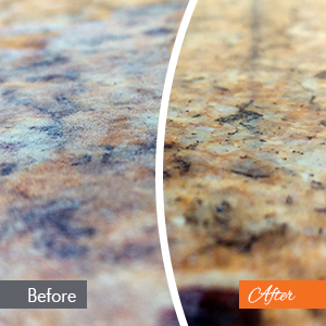 Before & After Granite Countertop Refinishing