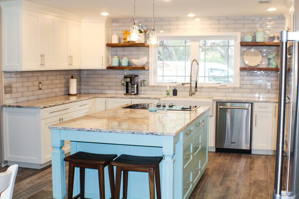 Shaker-style cabinets