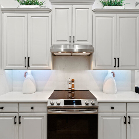 Chickadee Gray Cabinets after cabinet painting
