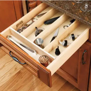 Cabinet drawer organizer