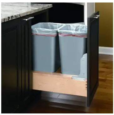 recycling center cabinet organizer
