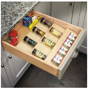 spice drawer organizer pull out