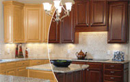 kitchen cabinet color change in Tulsa kitchen