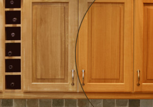 kitchen cabinet before and after cabinet refinishing in simi valley 