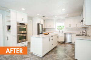 White kitchen cabinets