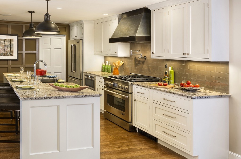 kitchen with modern cabinets