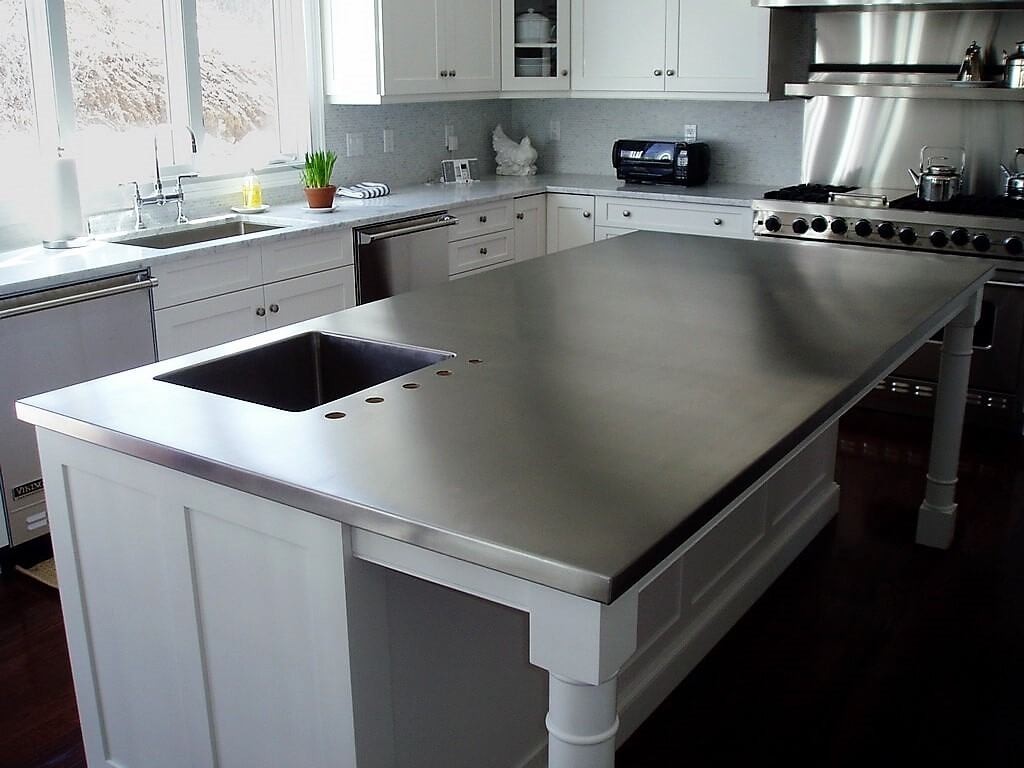 Stainless steel countertop 