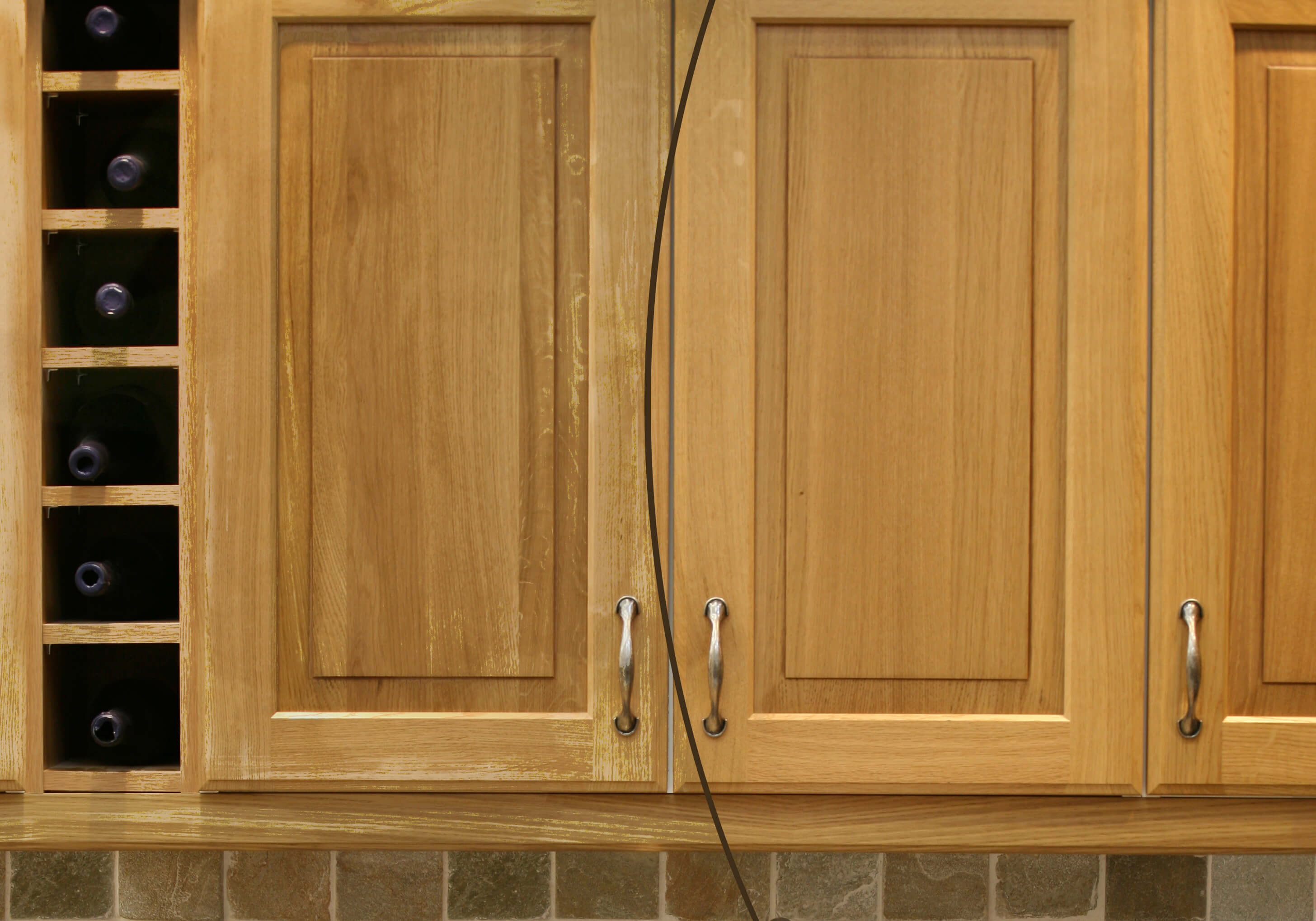 before and after cabinet refinishing in port st lucie