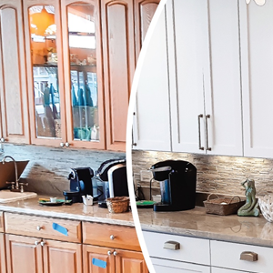 before and after cabinet refacing in cape canaveral
