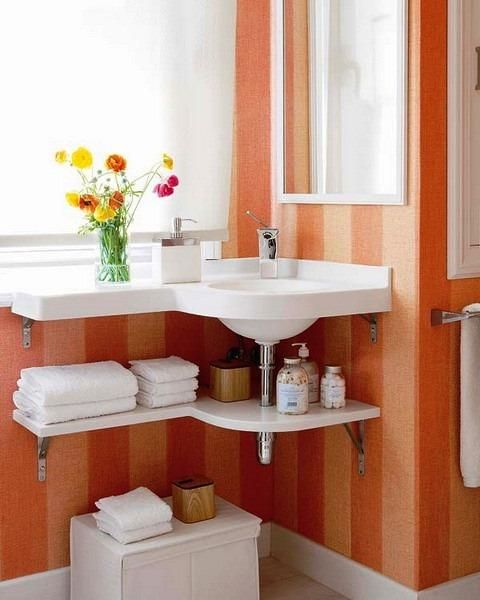 Bathroom With Unique Storage