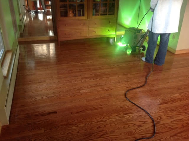 Lightspeed UV floor refinishing