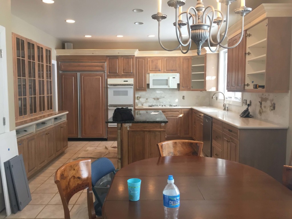 kitchen cabinet color change before new jersey
