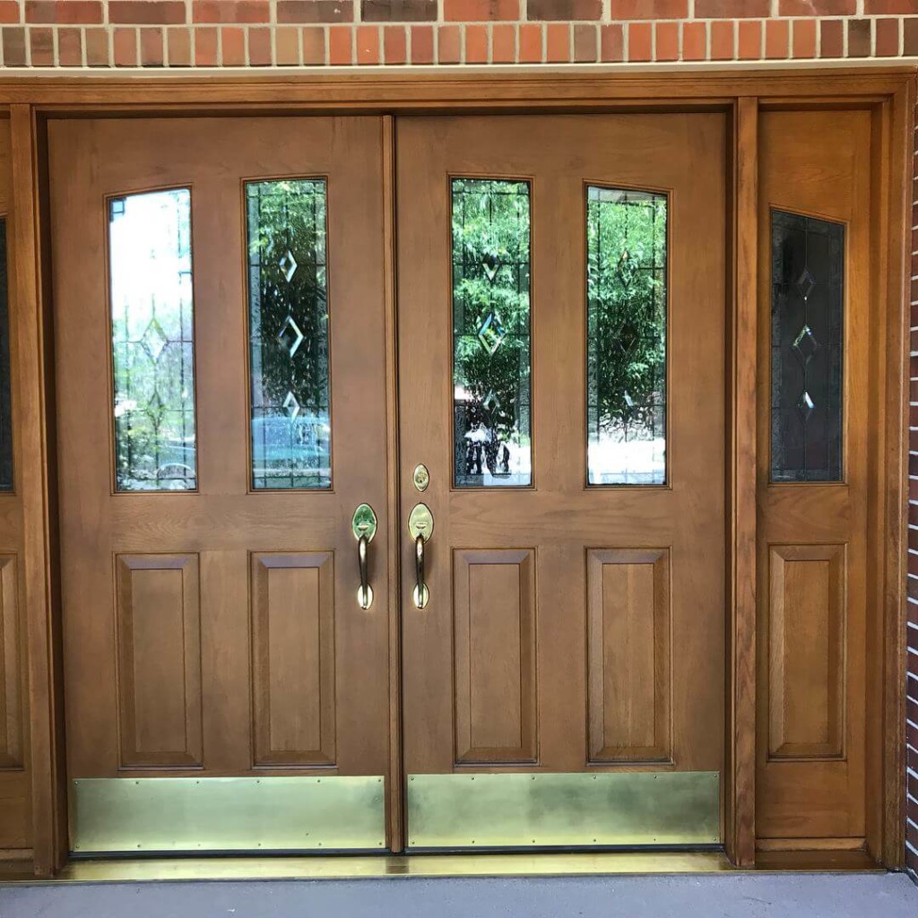 after refinishing front door