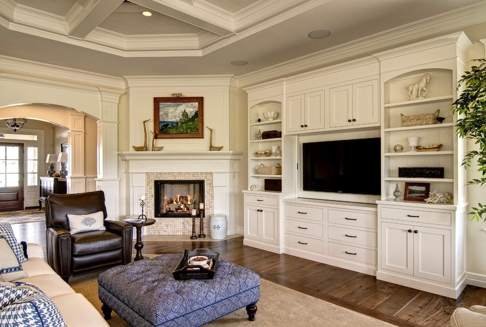 built-in entertainment center