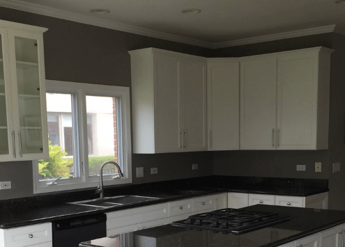 white kitchen cabinets