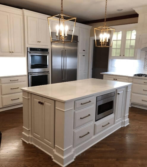 White oak cabinets