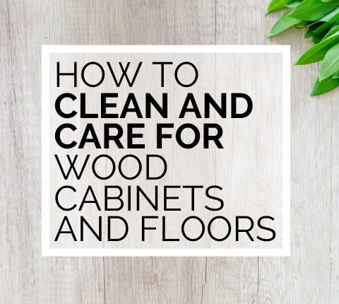 wood cabinets and wood floors