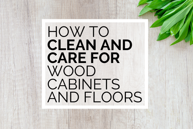 wood cabinets and wood floors