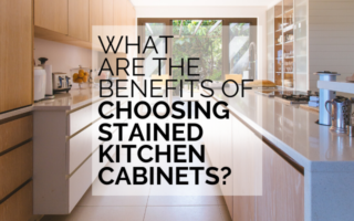 stained kitchen cabinets