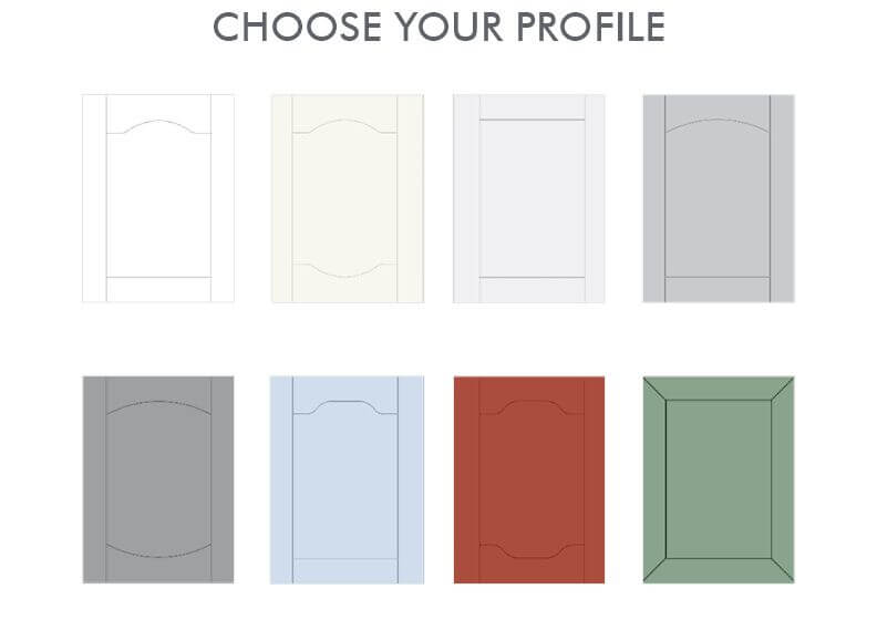 choice of color profiles for cabinets