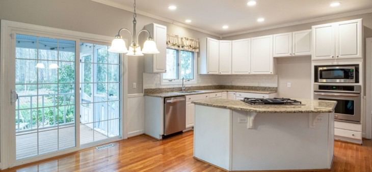 white kitchen cabinet in Newton NJ home