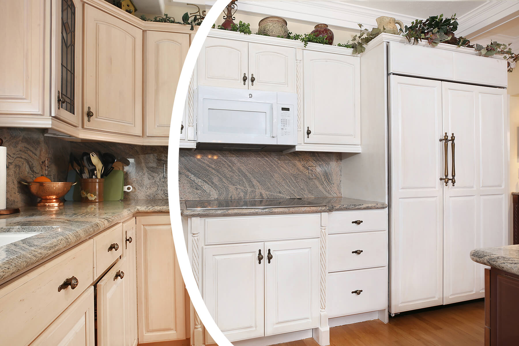 before and after cabinet painting in fort wayne 46825