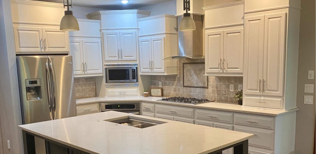 after cabinet painting tea