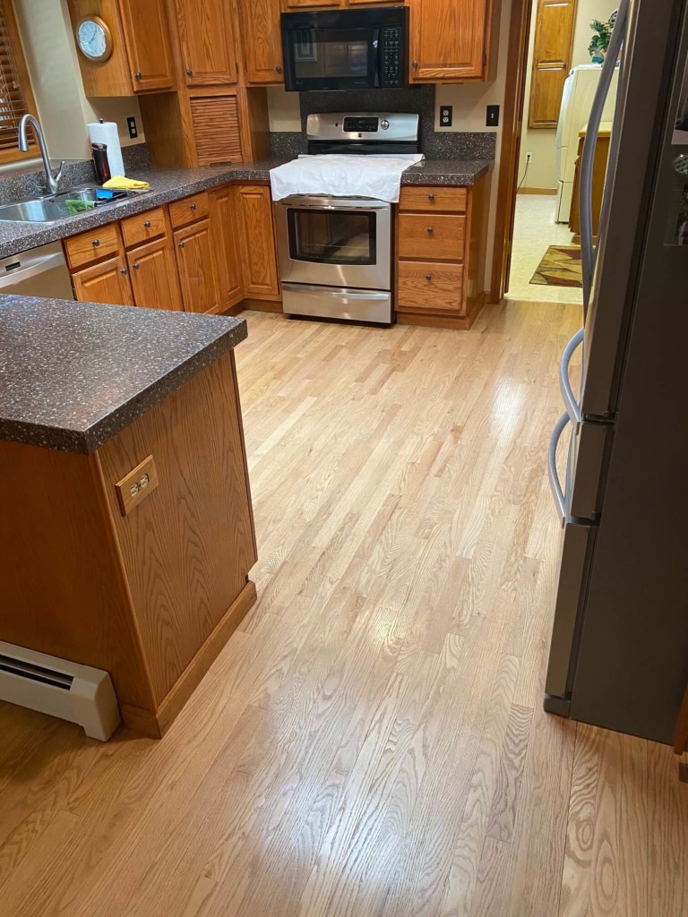 before refinishing hardwood floors in arvada