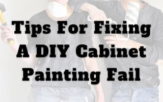 tips for fixing a diy cabinet painting fail