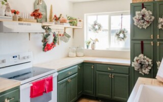 holiday kitchen cabinet painting