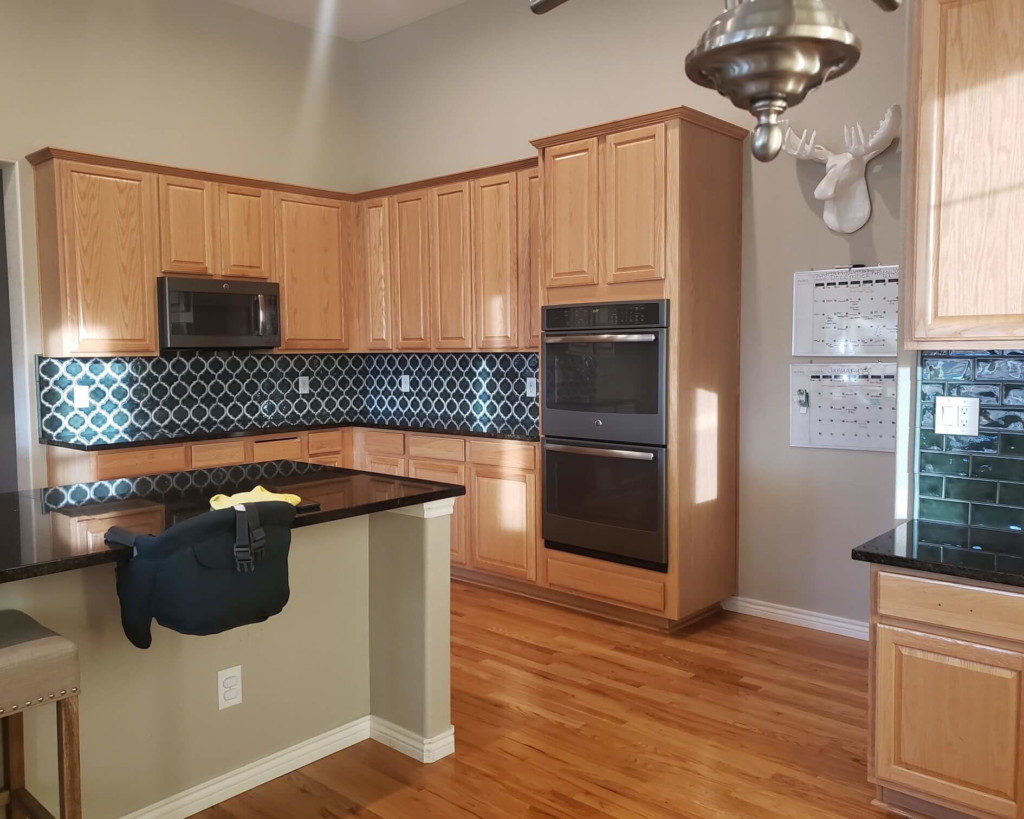 refinish kitchen cabinets denver before