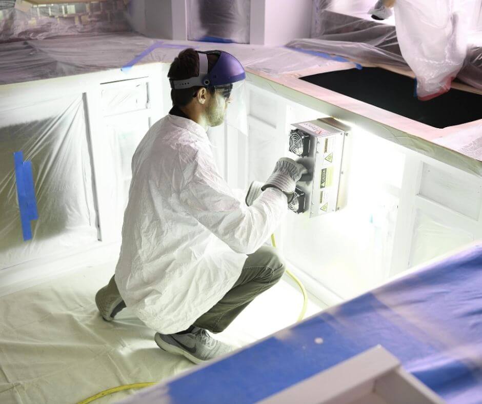 n-hance technician using lightspeed technology