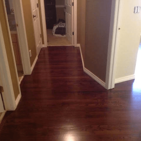 after wood floor refinishing