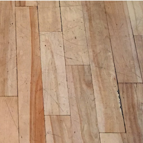 before wood sanding and refinishing