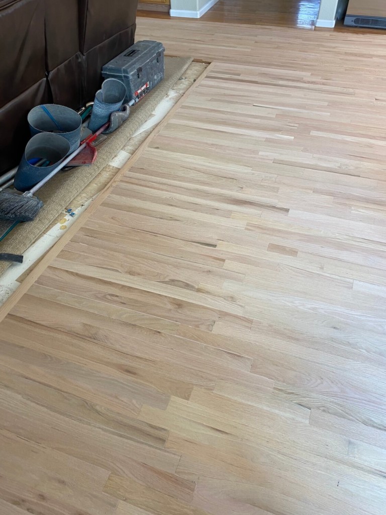 matching new hardwood floor boards together denver