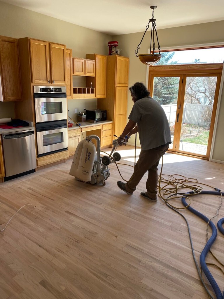 sanding hardwood floor denver