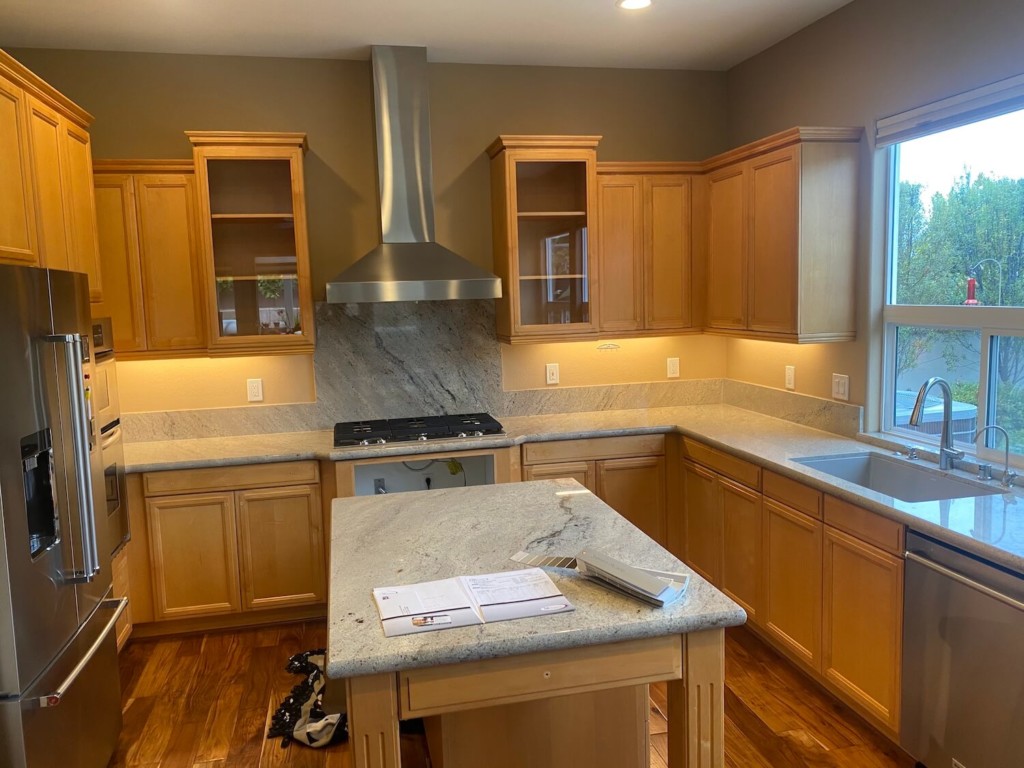 kitchen cabinet painting with N-Hance of Central Coast