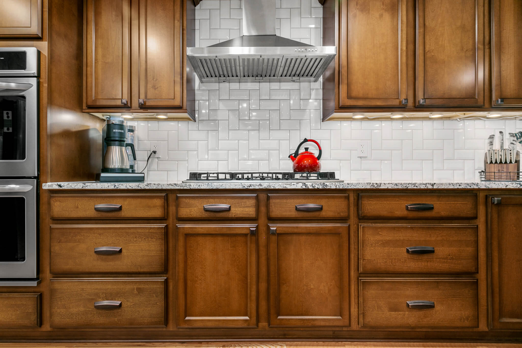 cabinets after a cabinet refinishing in chesapeake