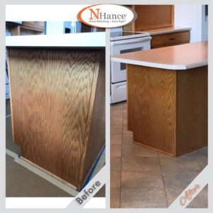 basic cabient refinishing in ames and north des moines before and after