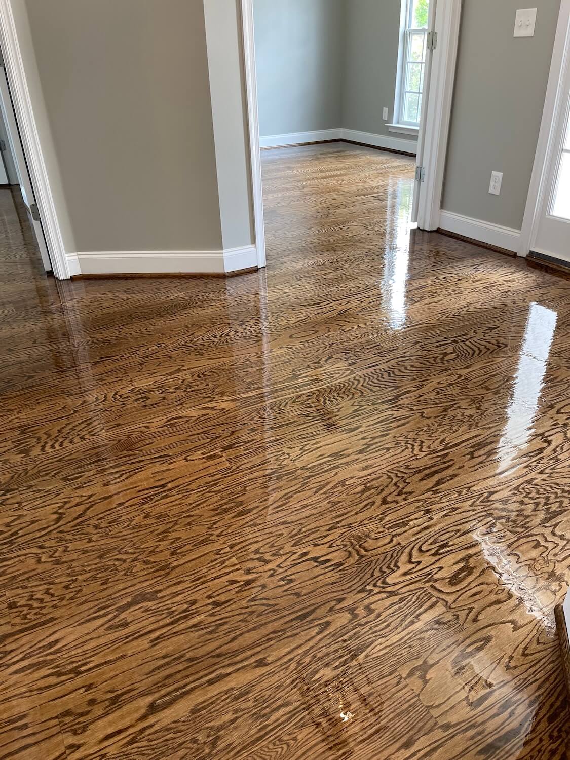 after wood floor refinishing in helena