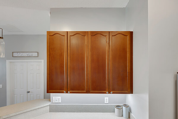 Before-before and after cabinet door replacement