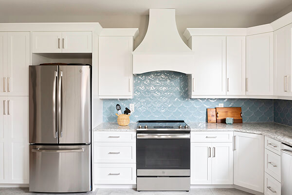 After-before and after cabinet door replacement