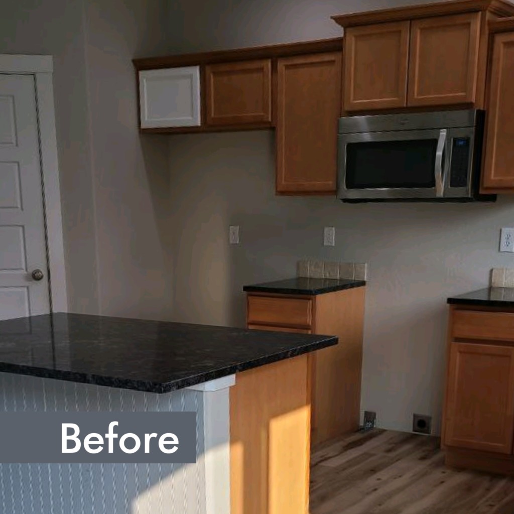 before cabinet painting in boise id