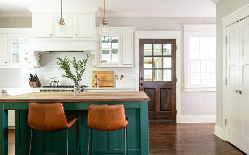 white and green cabinet painting in spring branch tx