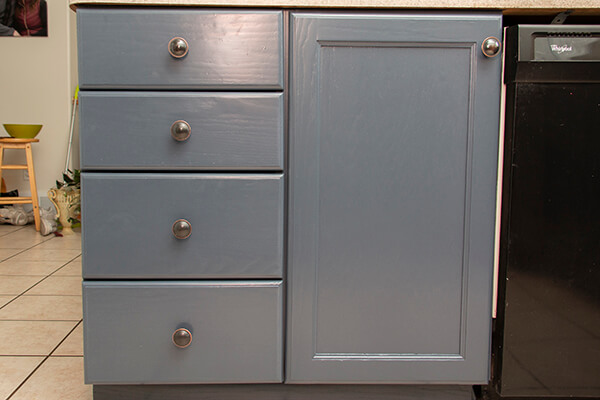 beautifully restored cabinets
