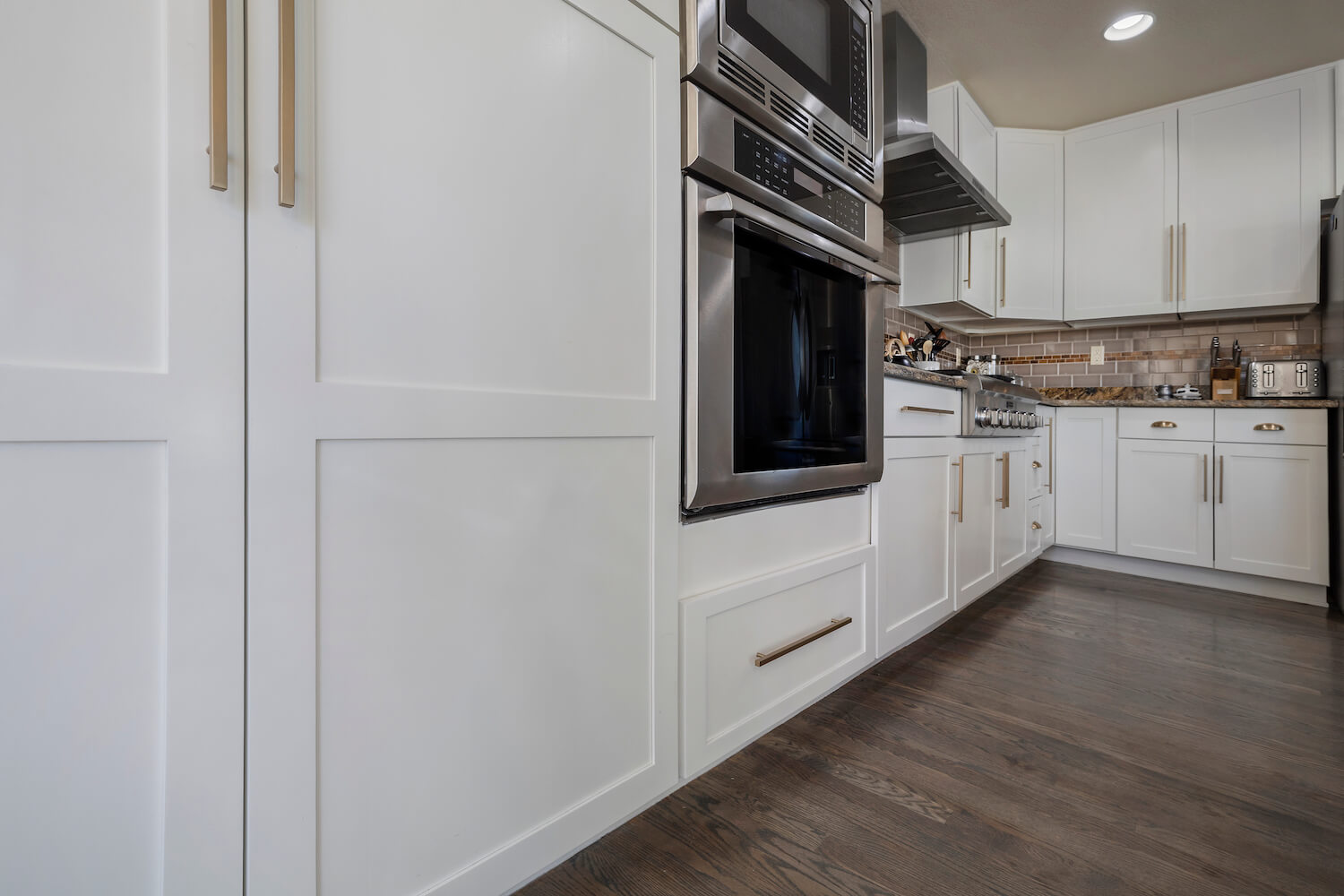 After-refacing kitchen cabinets to shaker style