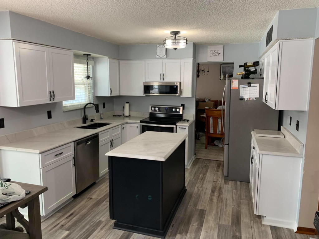 after cabinet door replacement