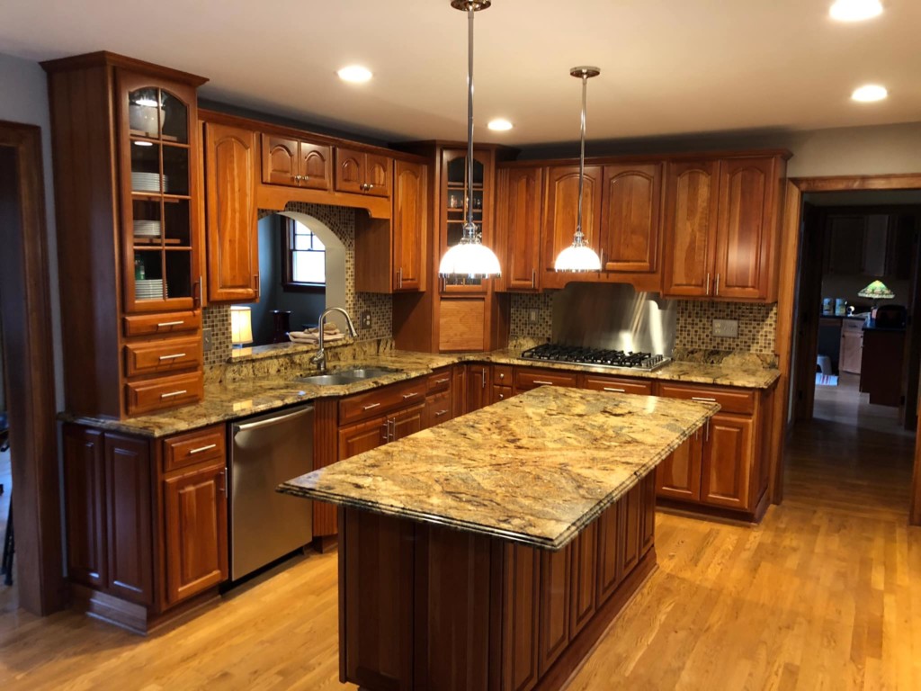refinishing kitchen cabinets