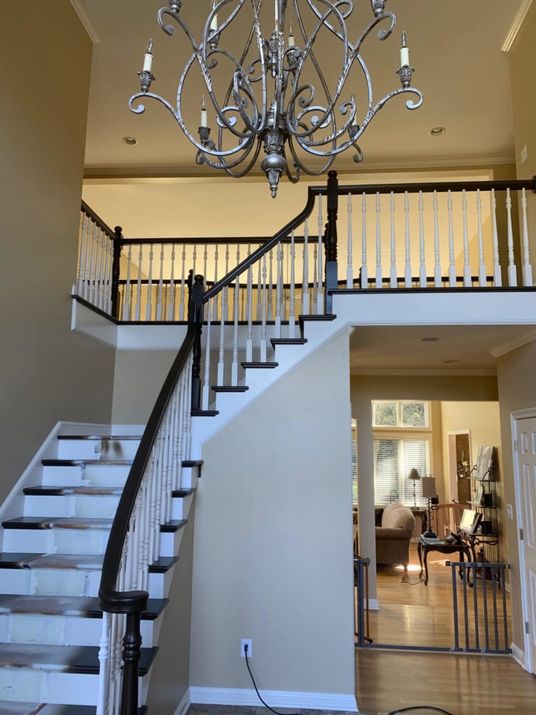 refinishing stair railings
