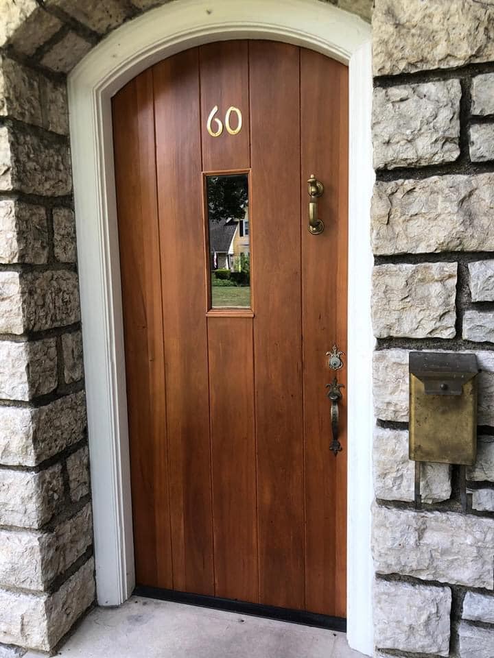 refinishing wood front door